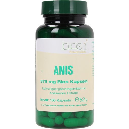 bios Naturprodukte Anis 375 mg - 100 gélules