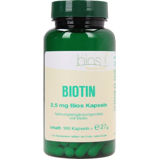 bios Naturprodukte Biotine - 2,5 mg. - 100 gélules