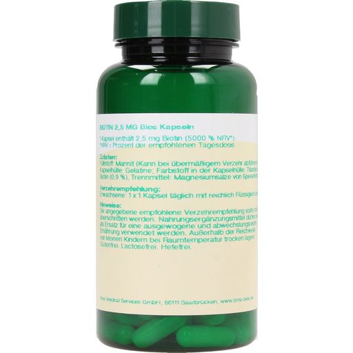 bios Naturprodukte Biotina 2,5 mg - 100 cápsulas