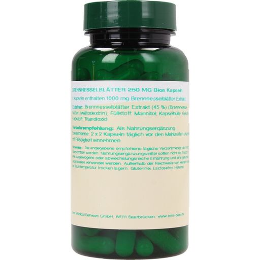 bios Naturprodukte Feuilles d'Ortie - 250 mg. - 100 gélules