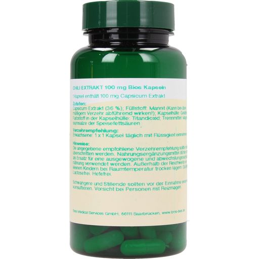 bios Naturprodukte Extracto de chili 100 mg - 100 cápsulas