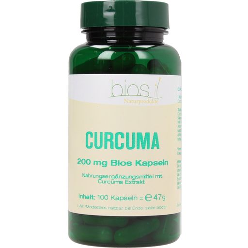 bios Naturprodukte Curcuma - 200 mg - 100 gélules
