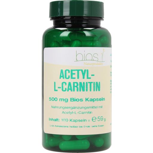 bios Naturprodukte Acetil-L-karnitin 500 mg - 100 kaps.