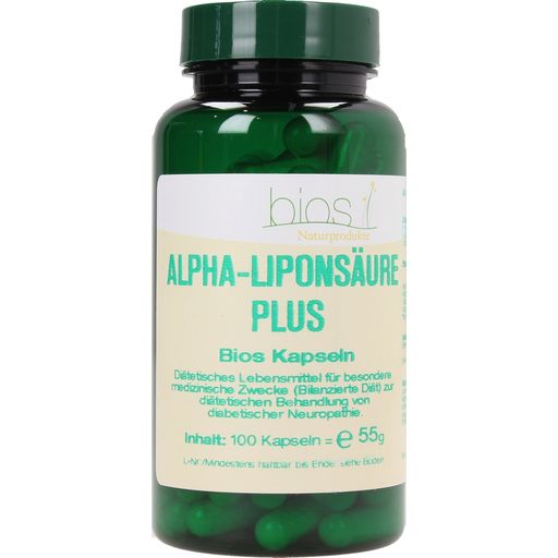 bios Naturprodukte Acide Alpha-Lipoïque Plus - 100 gélules