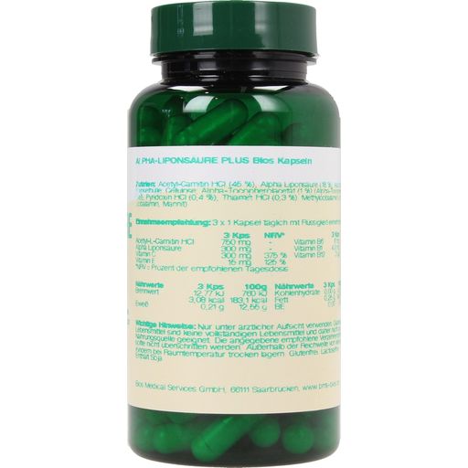bios Naturprodukte Acide Alpha-Lipoïque Plus - 100 gélules