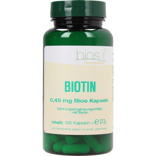 Bios Naturprodukte Biotin 0,45 mg - 100 kaps.