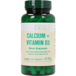 bios Naturprodukte Calcium + Vitamin D3 - 100 Kapseln