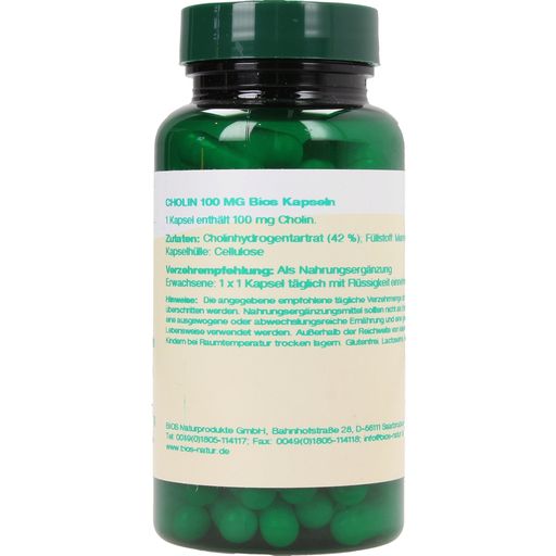 Bios Naturprodukte Kolin 100 mg - 100 kaps.