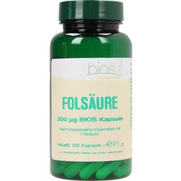 bios Naturprodukte Folsäure 300 µg - 100 Kapseln