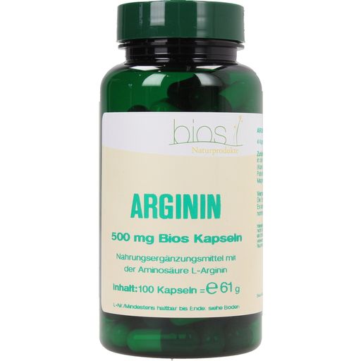 bios Naturprodukte Аргинин 500 мг - 100 капсули