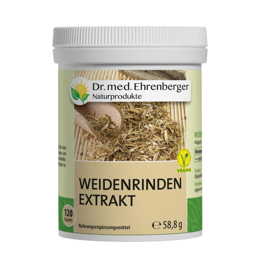 Dr. med. Ehrenberger Bio- & Naturprodukte Extrakt z vŕbovej kôry v kapsulách - 120 kapsúl