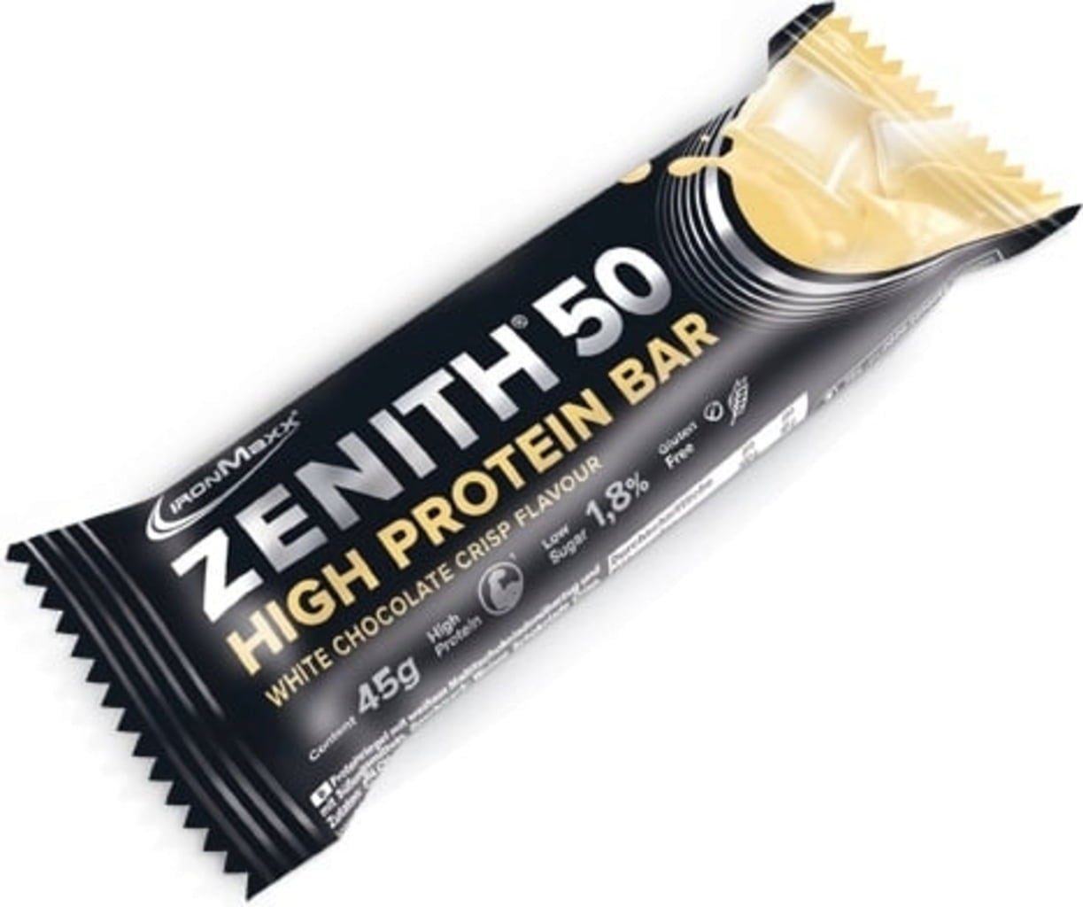 ironMaxx Zenith 50 High Protein Riegel - White Chocolate Crisp
