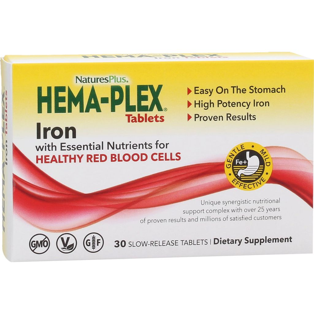 Hema-Plex®, 30 Tabletten - Nature's Plus - VitalAbo Onlineshop