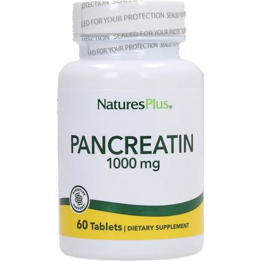 Nature's Plus Pancreatine 1000 mg - 60 comprimés