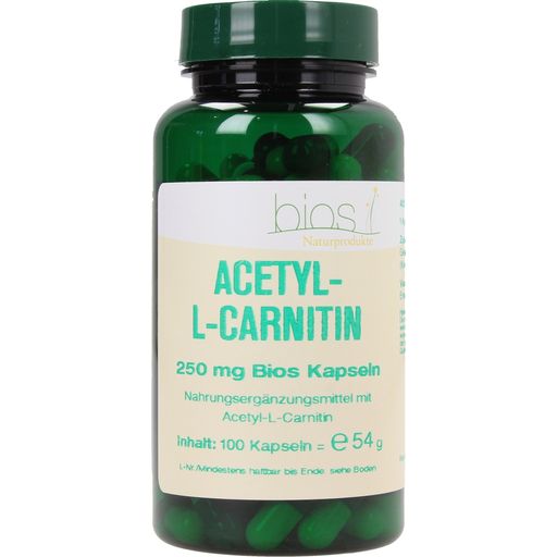 bios Naturprodukte Acetil-L-karnitin 250 mg - 100 kaps.