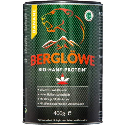 Berglöwe Bio banánovo-konopný proteín - 400 g