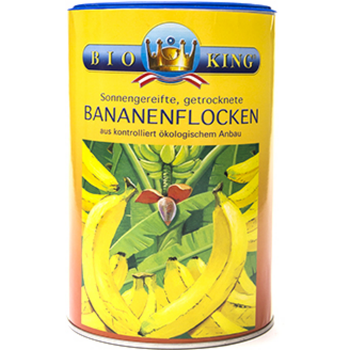 BioKing Organic Dried Banana Flakes - 500 g