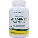 Vitamine D3 1000 UI - Comprimés à Croquer - 90 comprimés à mâcher