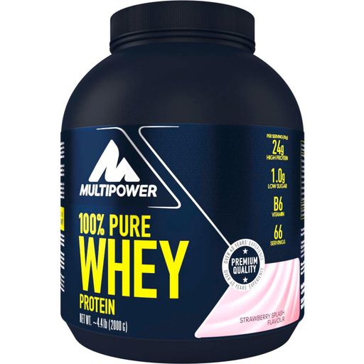 Multipower 100% Pure Whey Protein 2000 g - Strawb.Splash