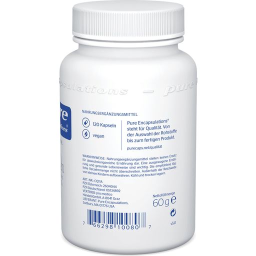 pure encapsulations CoQ10 120 мг - 120 капсули