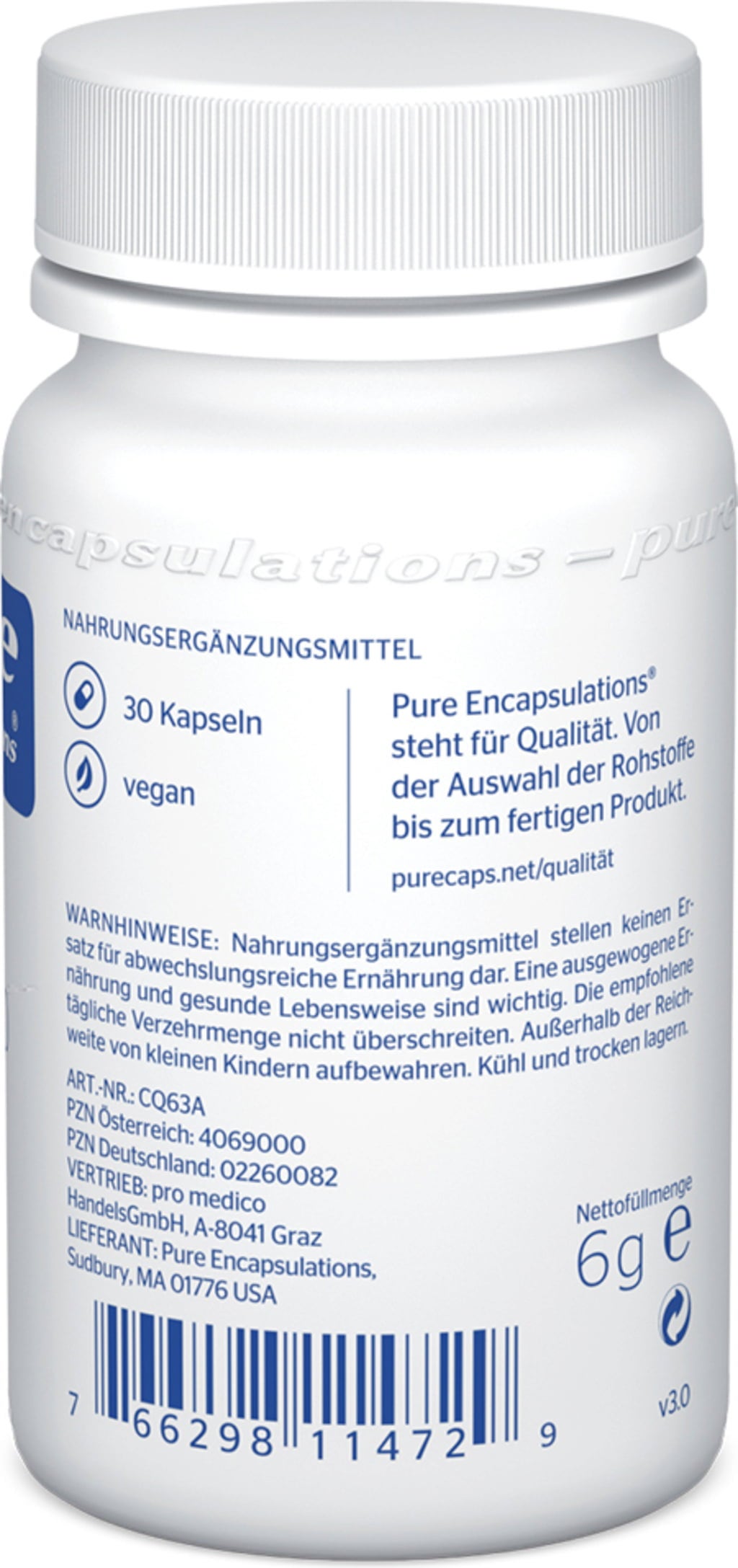 pure encapsulations CoQ10 60mg - 30 Kapseln