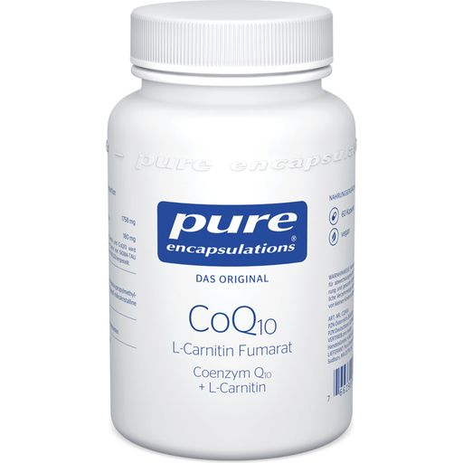 pure encapsulations CoQ10 Fumarato de L-carnitina - 60 cápsulas