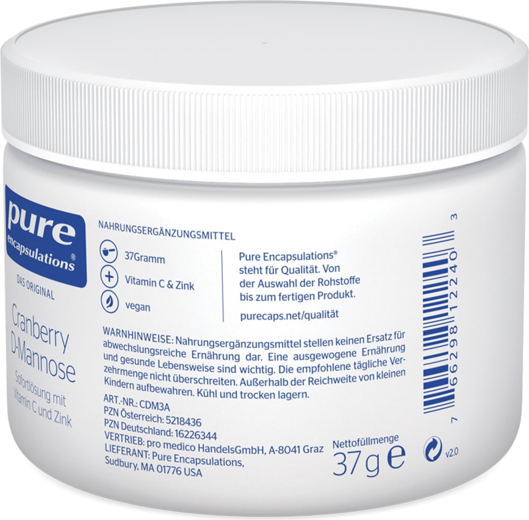 pure encapsulations Karpalo D-Mannose - 37 g