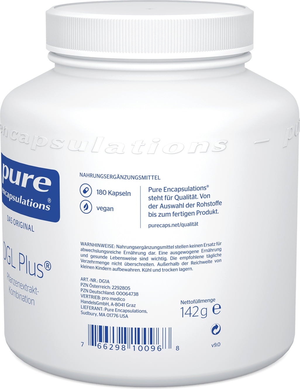 pure encapsulations DGL Plus® - 180 kapselia