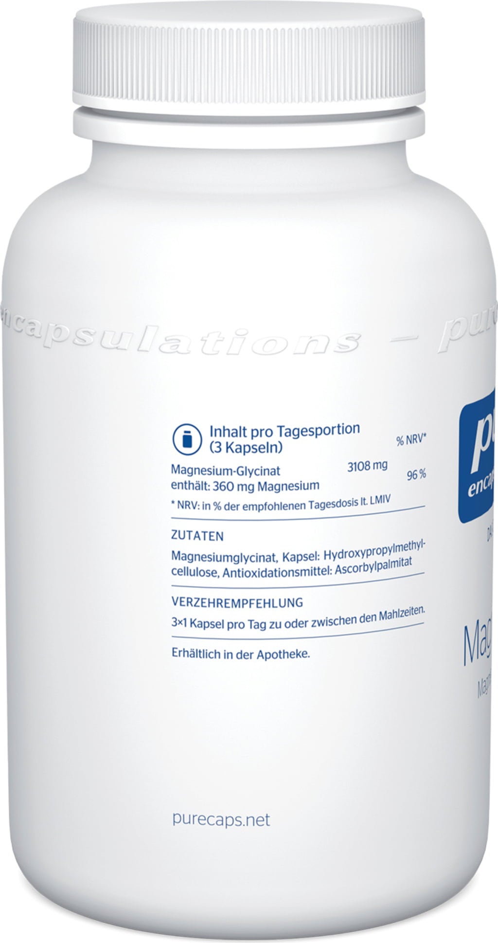 pure encapsulations Magnézium (Magnézium-glicinát) - 90 kapszula