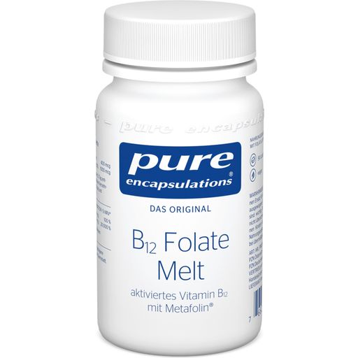 pure encapsulations B12 Folate Melt - 90 таблетки за смучене