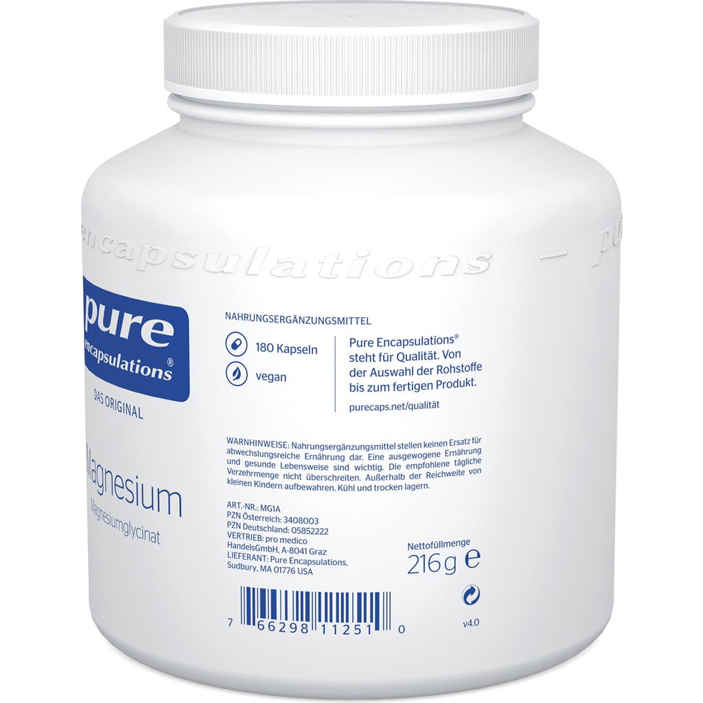 Magnez (glicynian magnezu) - pure encapsulations - VitalAbo sklep ...