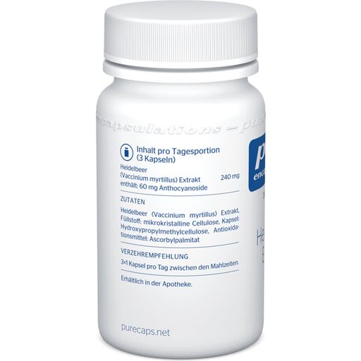 pure encapsulations Extrait de Myrtille 80 mg - 60 Capsules