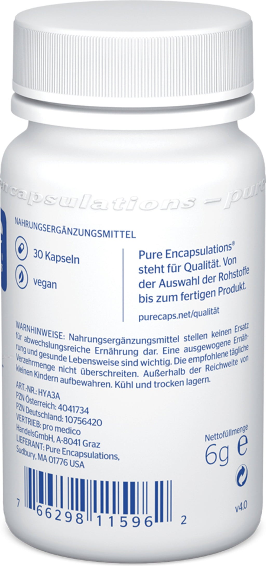 pure encapsulations Hialuronsav - 30 Kapszula