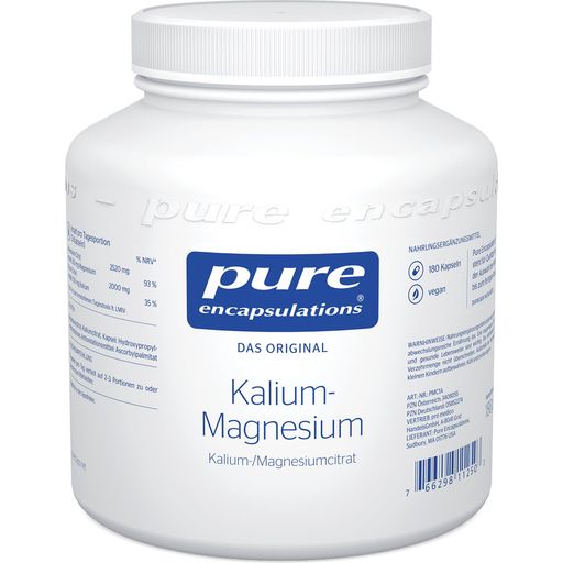 pure encapsulations Kalium-magnesium (sitraatti) - 180 kapselia