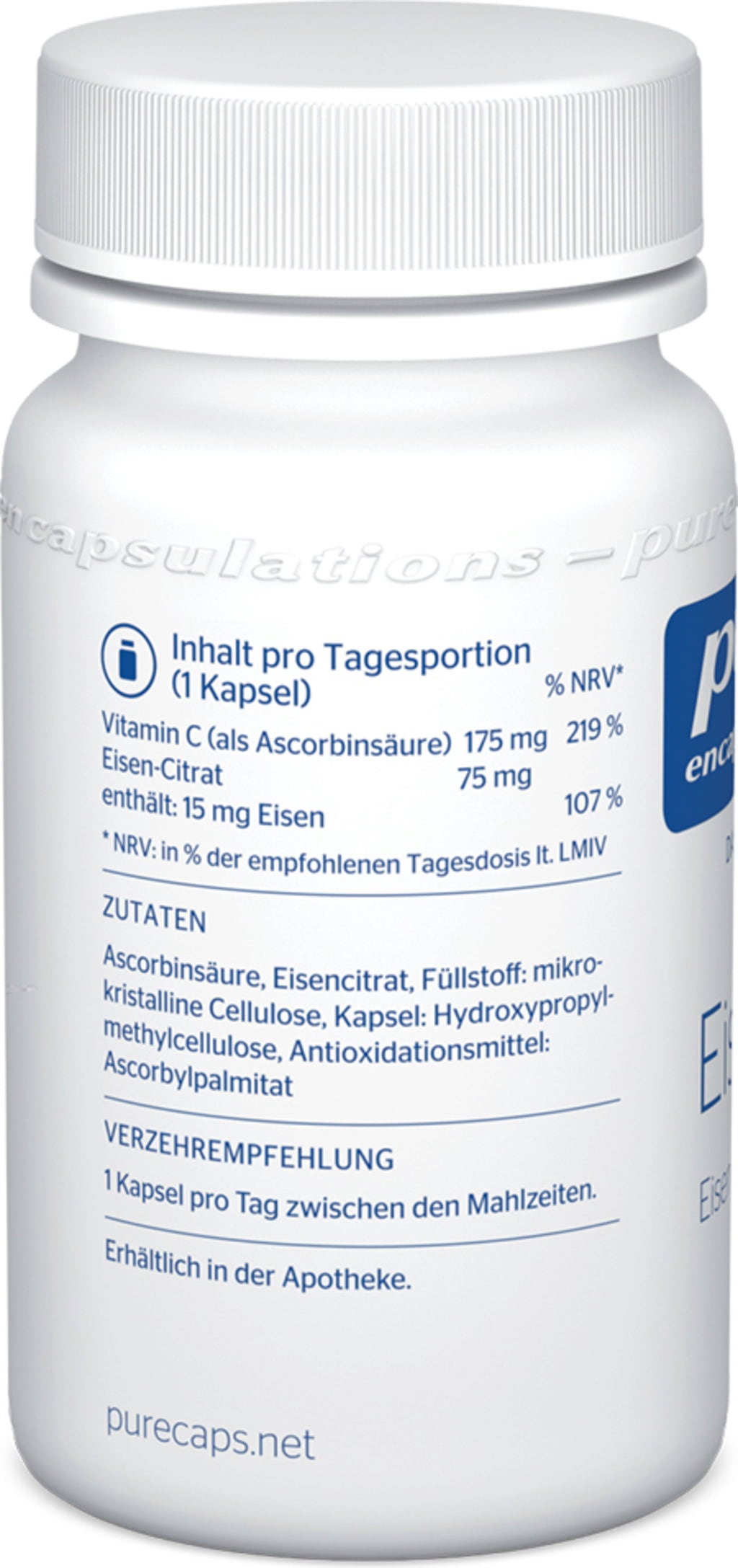 pure encapsulations Eisen-C - 60 Kapseln