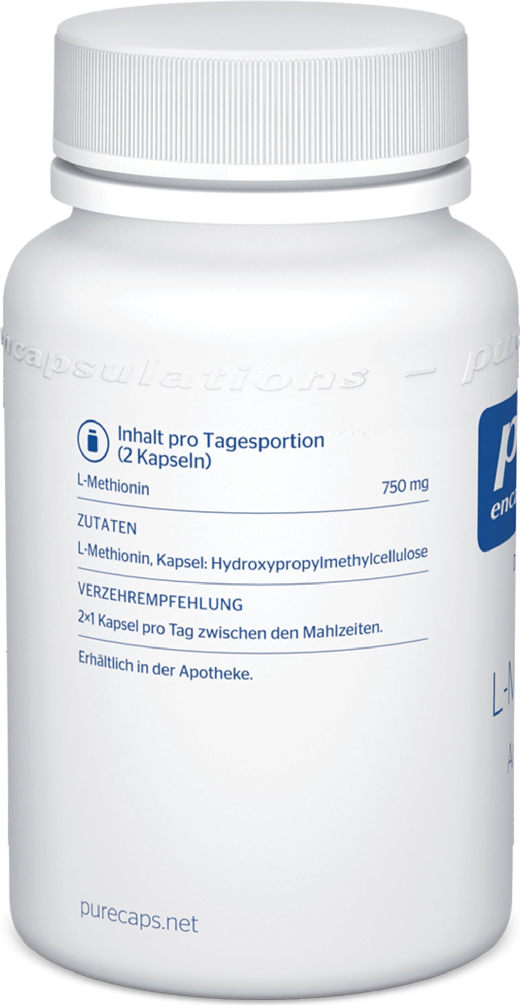 pure encapsulations L-Metionin - 60 kapslar