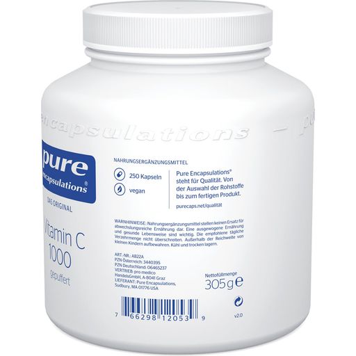 pure encapsulations Vitamina C 1000 tamponada - 250 cápsulas