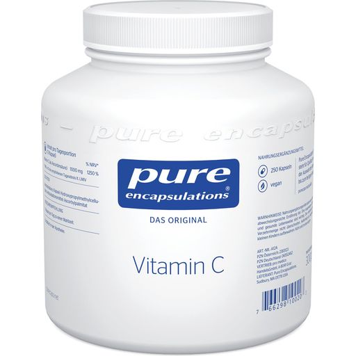 pure encapsulations Vitamina C - 250 cápsulas