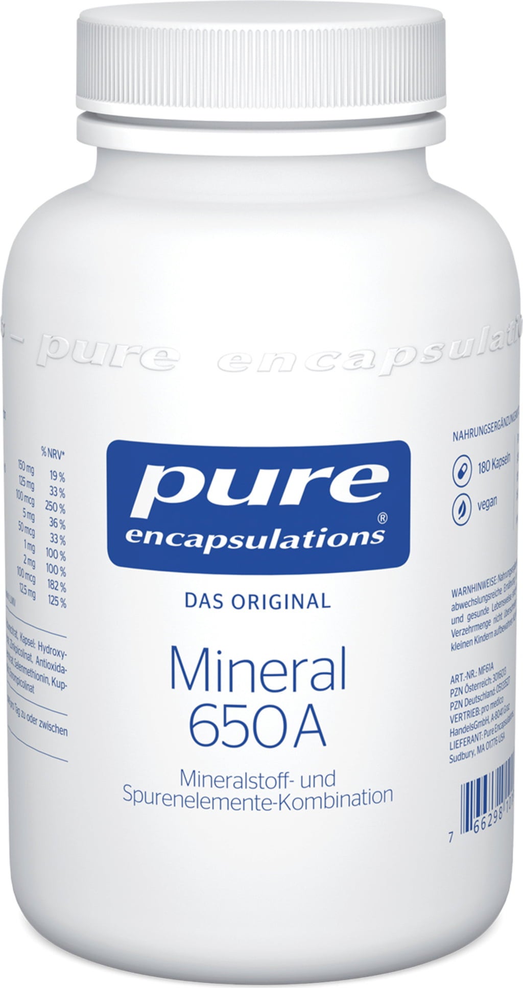 pure encapsulations Mineral 650A
