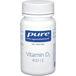 pure encapsulations Vitamina D3 400 UI - 60 Cápsulas