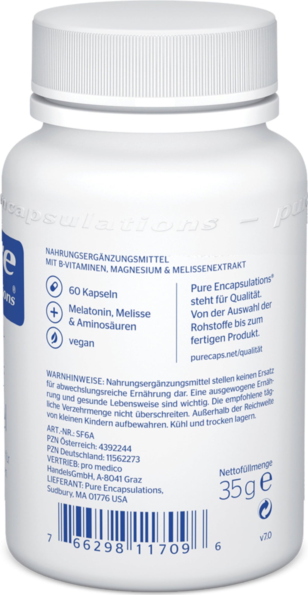 pure encapsulations Formula Sonno - 60 capsule