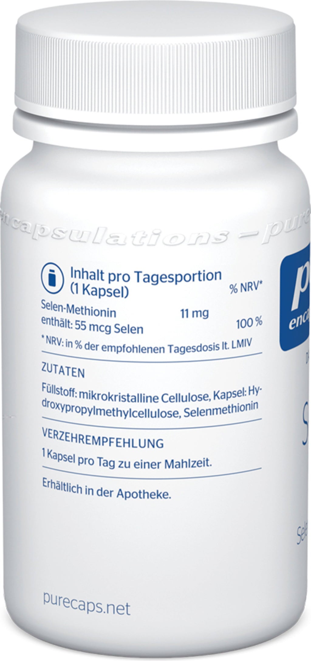 pure encapsulations Szelén 55 - 90 Kapszula