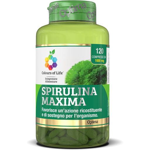 Optima Naturals Spirulina tabletta - 120 tabletta