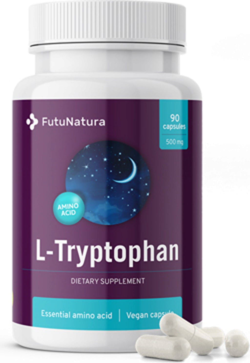 L-Tryptophan 500 mg, 90 capsules