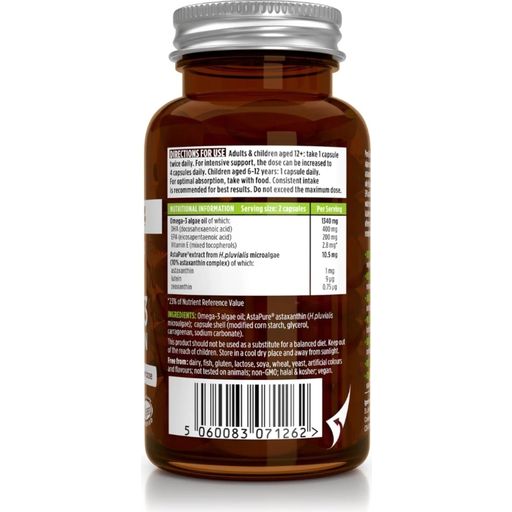 Pure & Essential Vegan Omega-3 & Astaxanthin - 60 kapselia