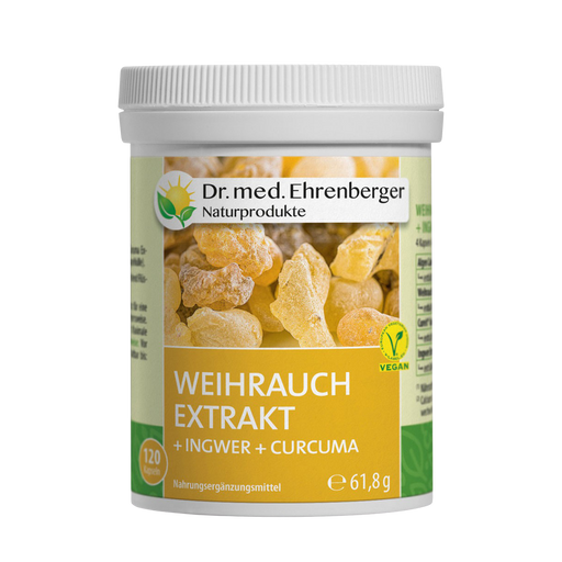 Dr. Ehrenberger organski i prirodni proizvodi Ekstrakt tamjana + đumbir + kurkuma - 120 kaps.