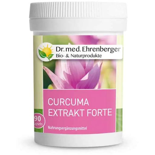 Dr. med. Ehrenberger Bio- & Naturprodukte Bio Kurkuma kivonat - Forte - 90 kapszula