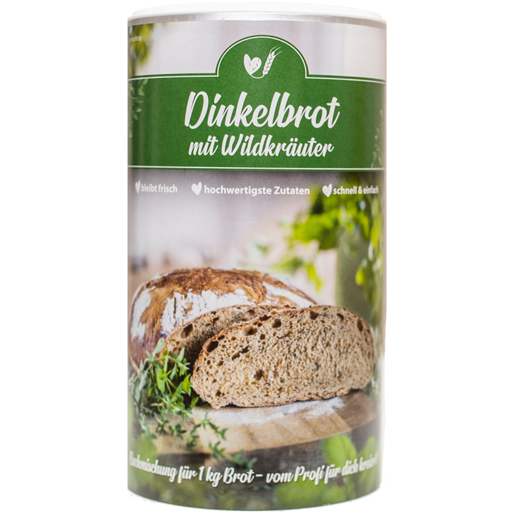 Dinkelbrot mit Wildkräuter, 673 g - Bake Affair - VitalAbo