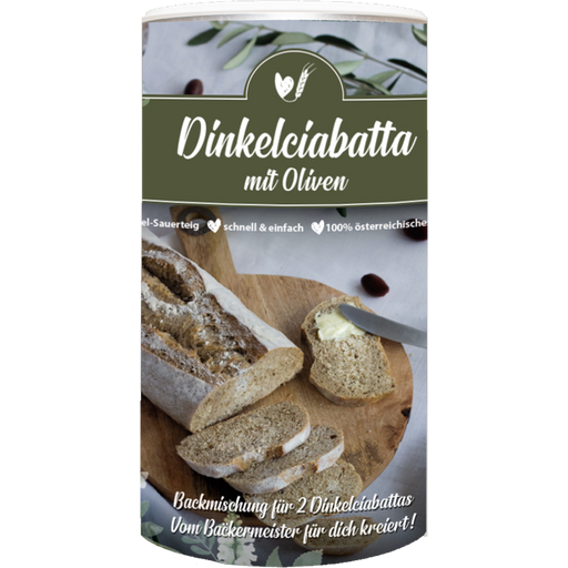 Bake Affair Orkiszowa ciabatta z oliwkami - 769 g