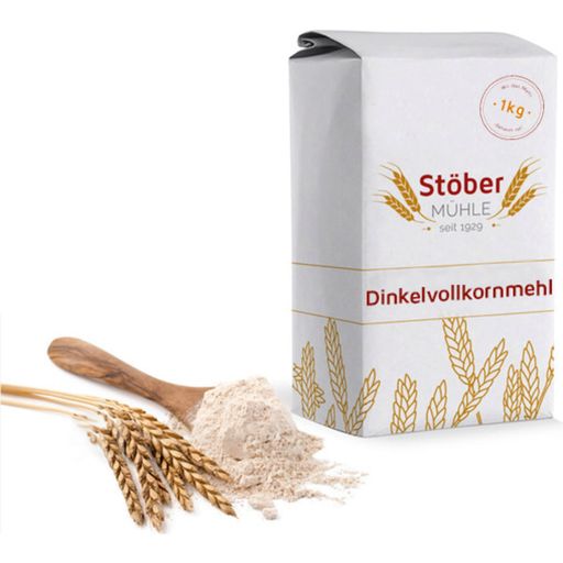 Stöber Mühle GmbH Teljes kiőrlésű tönkölybúzaliszt - 1 kg